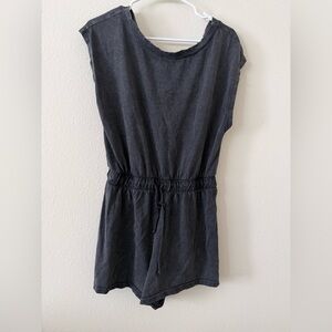 Z Supply Women’s Charcoal Drawstring Romper